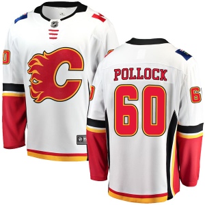 Youth Brett Pollock Calgary Flames Breakaway Away Jersey - White