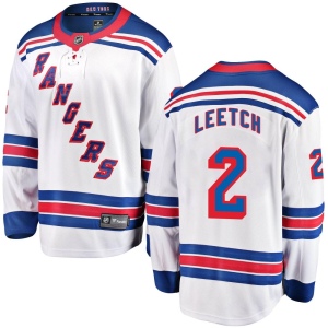 Youth Brian Leetch New York Rangers Breakaway Away Jersey - White