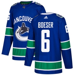 Youth Brock Boeser Vancouver Canucks Authentic Home Jersey - Blue