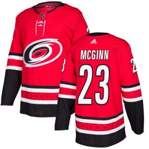 Youth Brock Mcginn Carolina Hurricanes Authentic Brock McGinn Home Jersey - Red