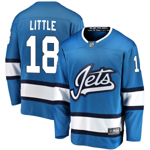 Youth Bryan Little Winnipeg Jets Breakaway Alternate Jersey - Blue