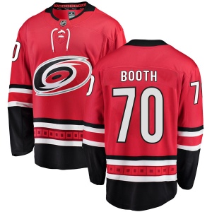 Youth Callum Booth Carolina Hurricanes Breakaway Home Jersey - Red