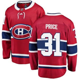 Youth Carey Price Montreal Canadiens Breakaway Home Jersey - Red