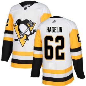 Youth Carl Hagelin Pittsburgh Penguins Authentic Away Jersey - White