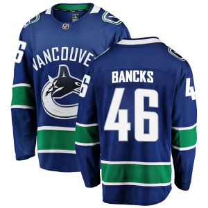 Youth Carter Bancks Vancouver Canucks Breakaway Home Jersey - Blue