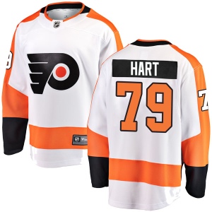 Youth Carter Hart Philadelphia Flyers Breakaway Away Jersey - White