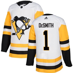 Youth Casey DeSmith Pittsburgh Penguins Authentic Away Jersey - White