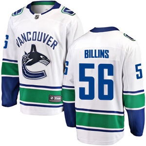 Youth Chad Billins Vancouver Canucks Breakaway Away Jersey - White