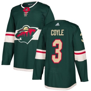 Youth Charlie Coyle Minnesota Wild Authentic Home Jersey - Green