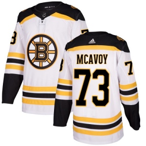 Youth Charlie McAvoy Boston Bruins Authentic Away Jersey - White