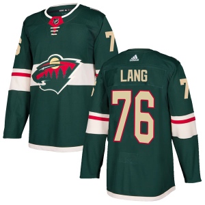 Youth Chase Lang Minnesota Wild Authentic Home Jersey - Green