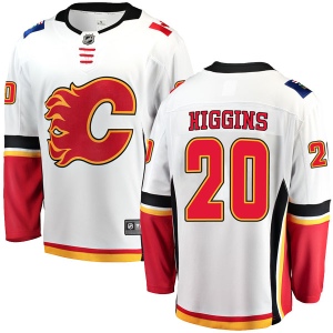 Youth Chris Higgins Calgary Flames Breakaway Away Jersey - White