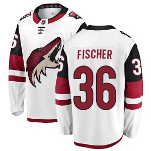 Youth Christian Fischer Arizona Coyotes Authentic Away Jersey - White