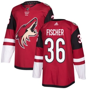 Youth Christian Fischer Arizona Coyotes Authentic Burgundy Home Jersey - Red