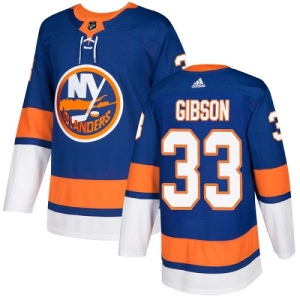 Youth Christopher Gibson New York Islanders Authentic Home Jersey - Royal Blue