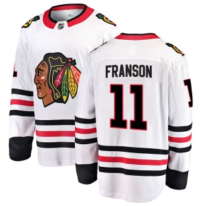 Youth Cody Franson Chicago Blackhawks Breakaway Away Jersey - White