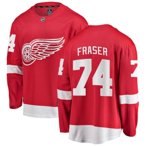 Youth Cole Fraser Detroit Red Wings Breakaway Home Jersey - Red