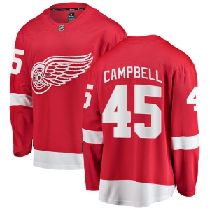 Youth Colin Campbell Detroit Red Wings Breakaway Home Jersey - Red