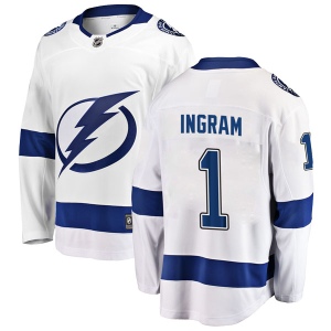 Youth Connor Ingram Tampa Bay Lightning Breakaway Away Jersey - White