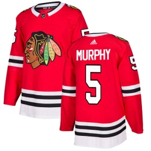 Youth Connor Murphy Chicago Blackhawks Authentic Home Jersey - Red