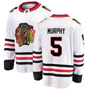 Youth Connor Murphy Chicago Blackhawks Breakaway Away Jersey - White