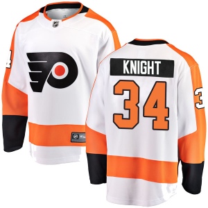 Youth Corban Knight Philadelphia Flyers Breakaway Away Jersey - White