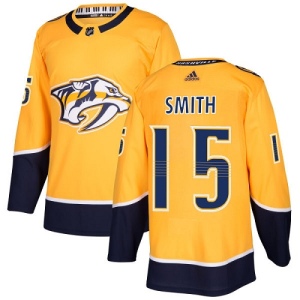 Youth Craig Smith Nashville Predators Authentic Home Jersey - Gold