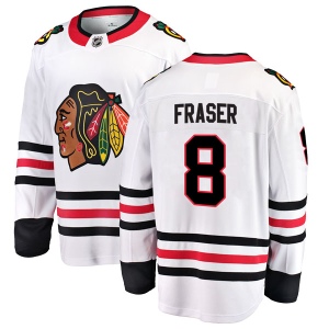 Youth Curt Fraser Chicago Blackhawks Breakaway Away Jersey - White