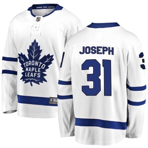 Youth Curtis Joseph Toronto Maple Leafs Breakaway Away Jersey - White