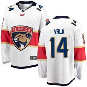 Youth Curtis Valk Florida Panthers Breakaway Away Jersey - White