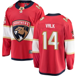 Youth Curtis Valk Florida Panthers Breakaway Home Jersey - Red