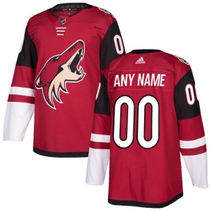 Youth Custom Arizona Coyotes Authentic Burgundy Home Jersey - Red