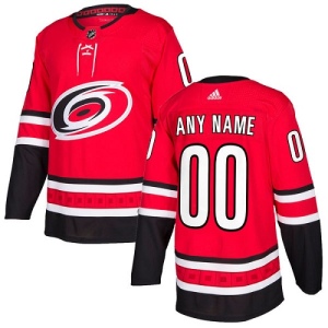 Youth Custom Carolina Hurricanes Authentic Home Jersey - Red