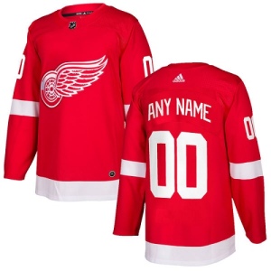 Youth Custom Detroit Red Wings Authentic Home Jersey - Red