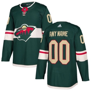 Youth Custom Minnesota Wild Authentic Home Jersey - Green