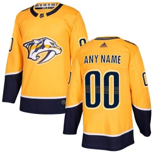 Youth Custom Nashville Predators Authentic Home Jersey - Gold