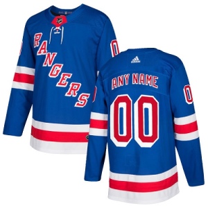 Youth Custom New York Rangers Authentic Home Jersey - Royal Blue