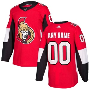 Youth Custom Ottawa Senators Authentic Home Jersey - Red