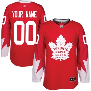 Youth Custom Toronto Maple Leafs Authentic Alternate Jersey - Red