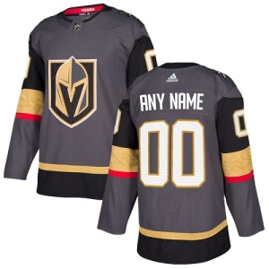 Youth Custom Vegas Golden Knights Authentic Gray Home Jersey - Gold