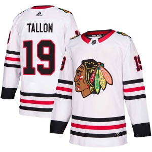 Youth Dale Tallon Chicago Blackhawks Authentic Away Jersey - White