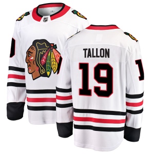 Youth Dale Tallon Chicago Blackhawks Breakaway Away Jersey - White