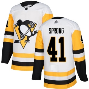 Youth Daniel Sprong Pittsburgh Penguins Authentic Away Jersey - White