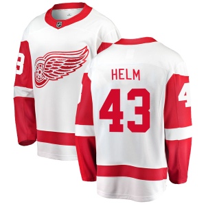 Youth Darren Helm Detroit Red Wings Breakaway Away Jersey - White