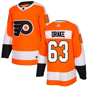 Youth David Drake Philadelphia Flyers Authentic Home Jersey - Orange