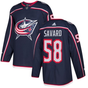 Youth David Savard Columbus Blue Jackets Authentic Home Jersey - Navy Blue