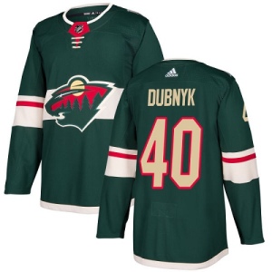 Youth Devan Dubnyk Minnesota Wild Authentic Home Jersey - Green