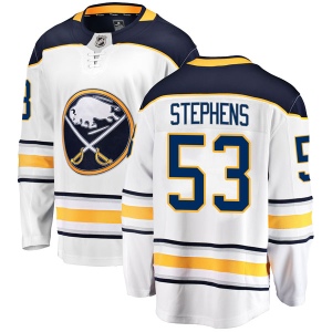 Youth Devante Stephens Buffalo Sabres Breakaway Away Jersey - White