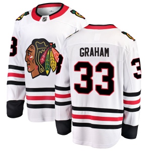 Youth Dirk Graham Chicago Blackhawks Breakaway Away Jersey - White