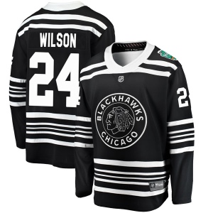 Youth Doug Wilson Chicago Blackhawks 2019 Winter Classic Breakaway Jersey - Black